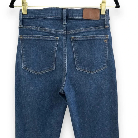 Madewell 10" High-Rise Skinny Jeans in Hayes Wash Women's Size 25 - Picture 11 of 15